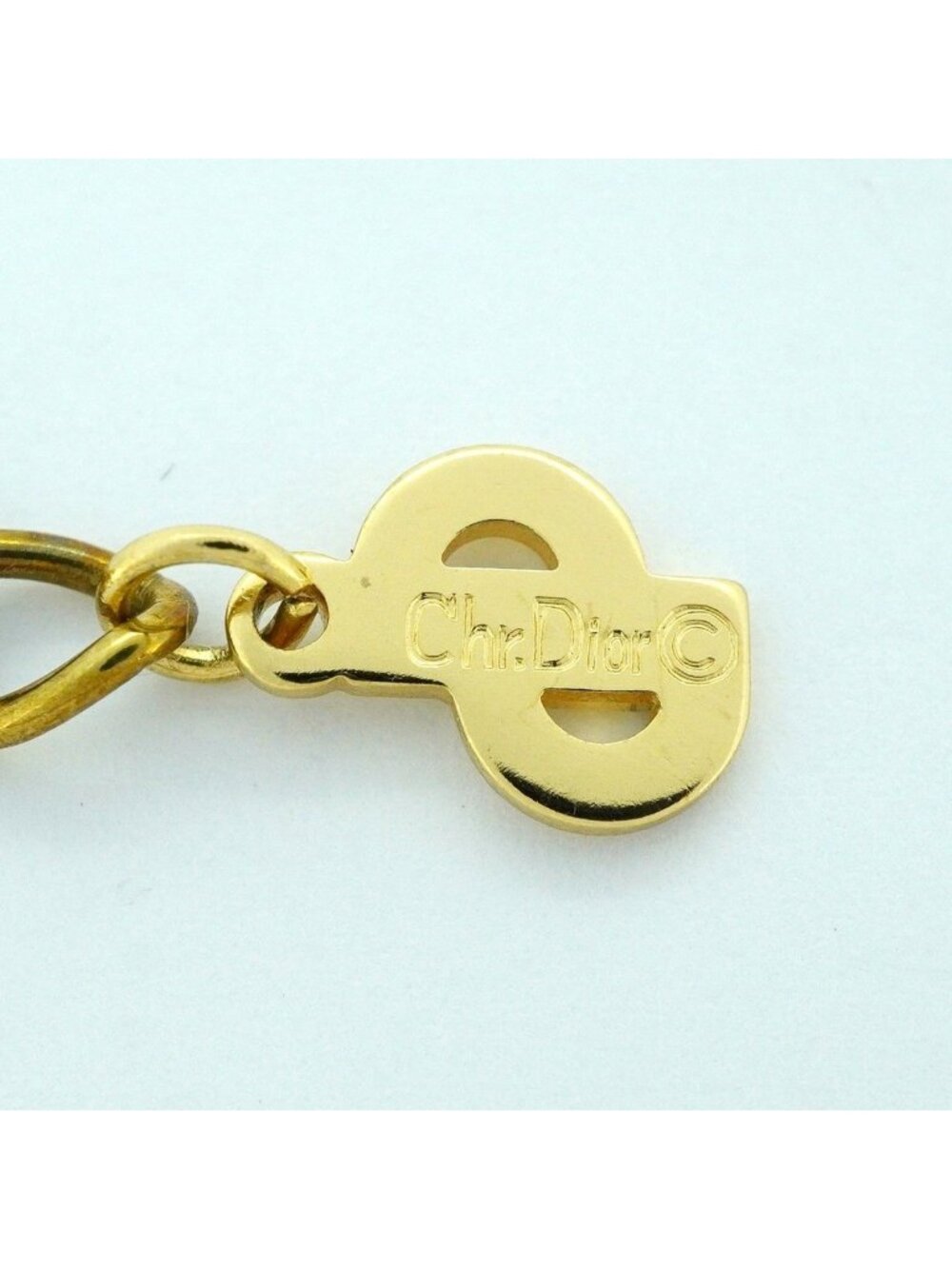 Dior Necklace Gold Plated Rhinestone - Picture 5 of 7